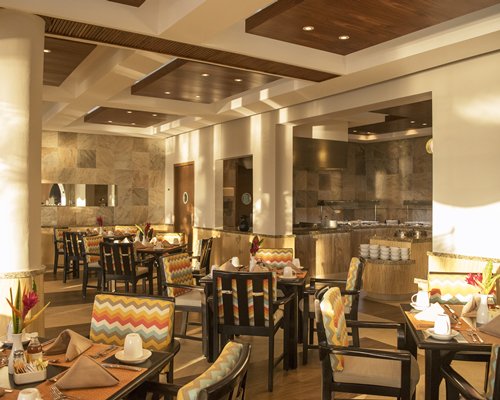 An indoor fine dining restaurant.