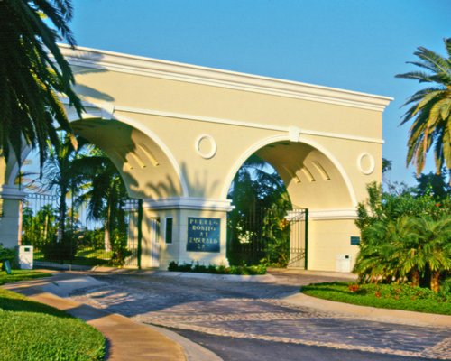 Street view of Pueblo Bonito Resort at Emerald Bay.