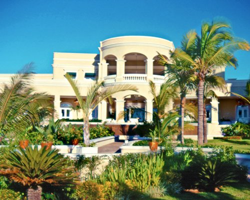 A scenic view of the multi story units of the resort.