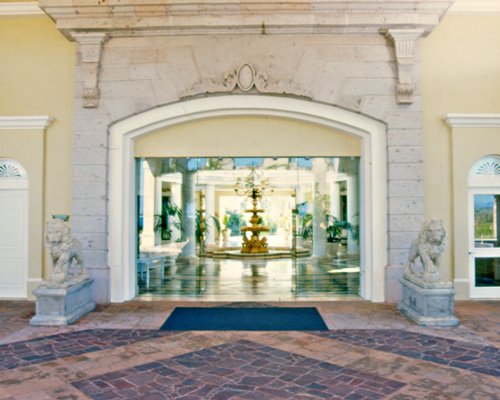 A luxurious stone entrance.