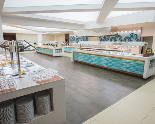 Indoor buffet at Viva Vacation Club.