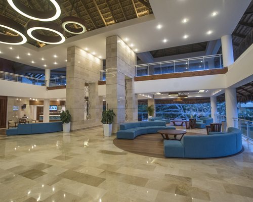 A large well furnished lounge area of the resort.