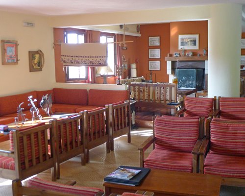 An indoor lounge area at the Villea Village resort.
