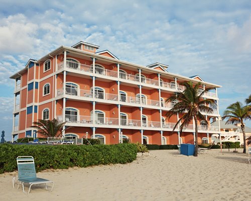 A scenic view of the multi story units of the resort.