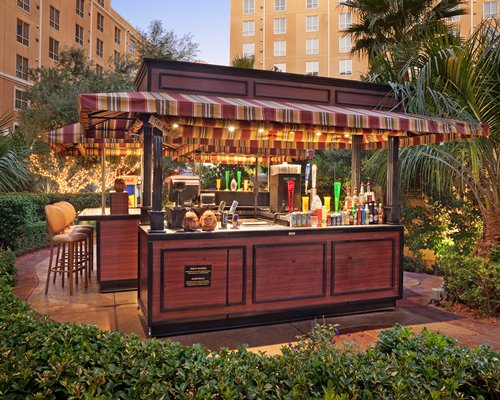 A scenic outdoor snack bar.