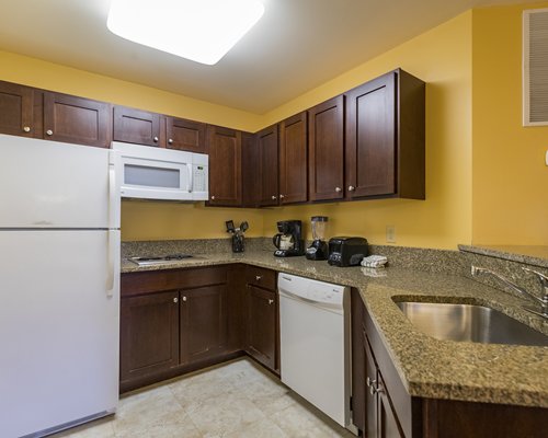A well equipped kitchen.