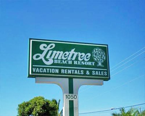 Signboard of Limetree Beach Resort.