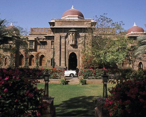 Exterior view of Ajit Bhawan.