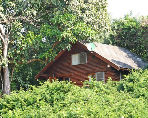 A scenic exterior view of the Mtunzini Forest Lodge resort.