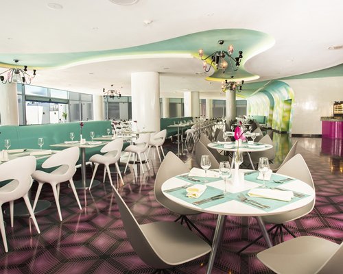An indoor fine dining restaurant.
