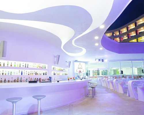 An indoor bar at the Temptation Resort Spa.
