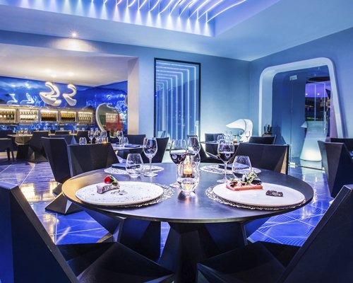 An indoor bar at the Temptation Resort Spa.