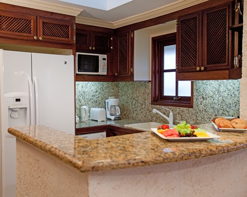 A well equipped kitchen.