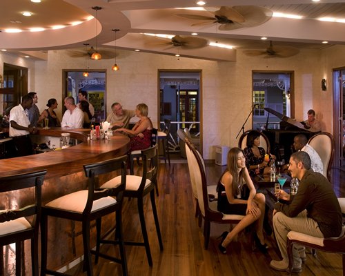 A well furnished indoor bar.
