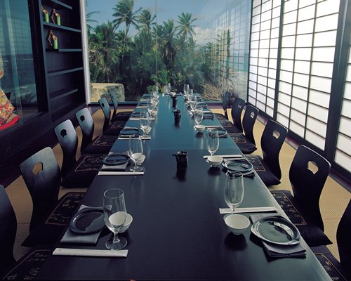 A well furnished fine dining restaurant.