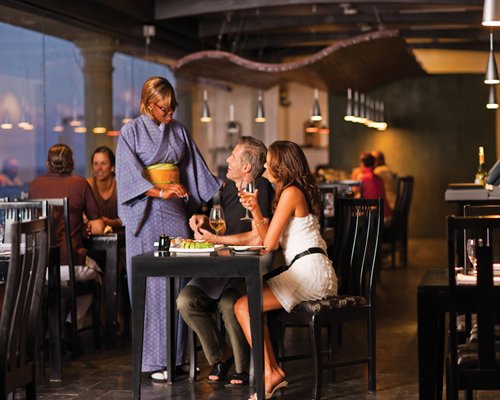 A well furnished indoor bar.