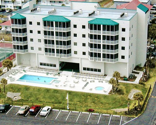 An aerial view of Holiday Beach Resort Phase II resort.