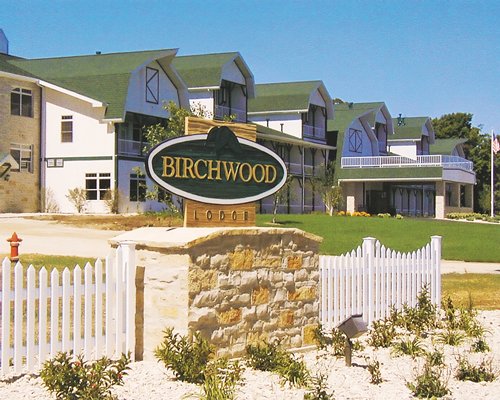 A signboard of Birchwood Lodge.