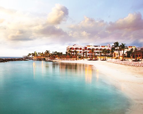 A view of the waterfront alongside Hard Rock Hotel Riviera Maya Hacienda resort.
