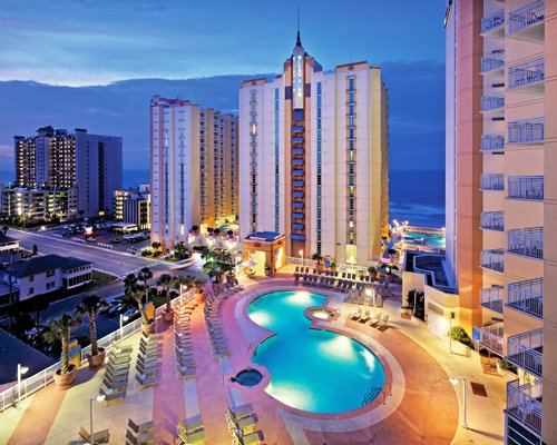 Exterior Wyndham Ocean Boulevard Resort showing pool area.