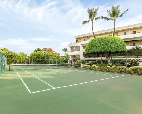 OUTDOOR TENNIS COURT.
