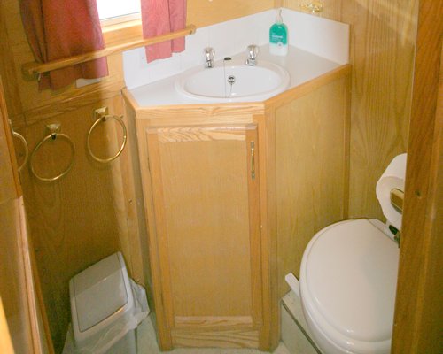 A bathroom with sink.