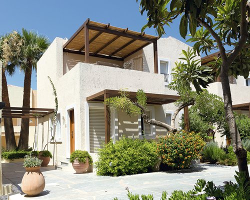 An exterior view of the Grand Leoniki resort.