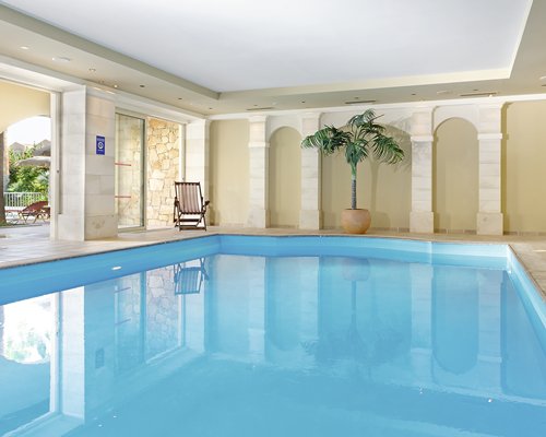 An indoor sauna.