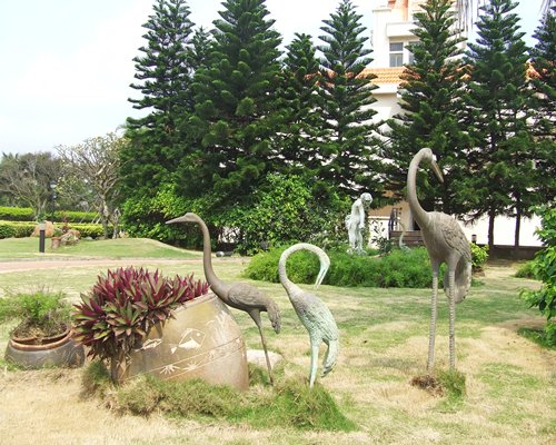 Outdoor picnic area.