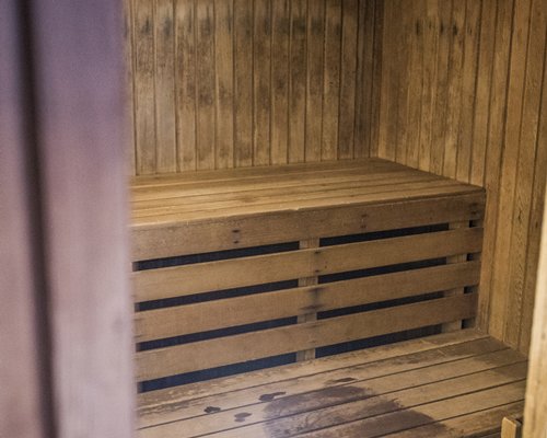 A sauna at the resort.