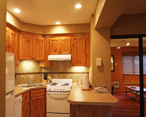 A well equipped kitchen.