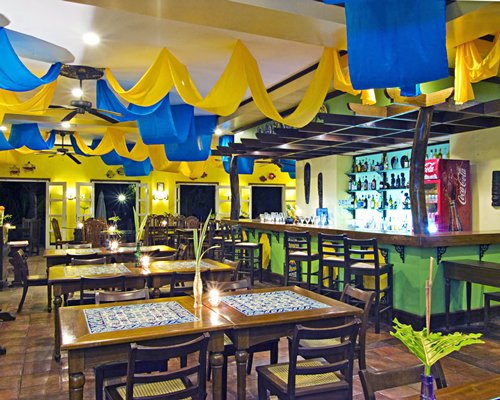 A convenient indoor bar.