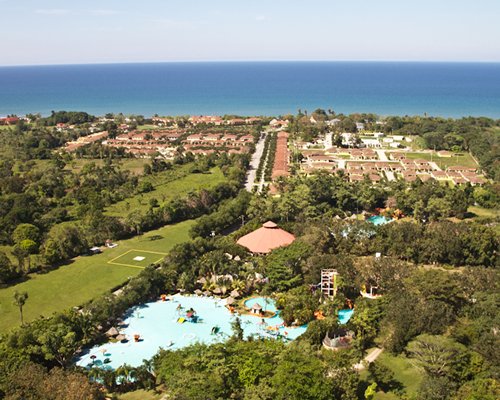 An aerial view of Hotel Palma Real Caribe resort.