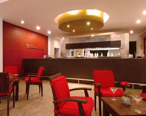 Indoor restaurant at Marival Resort & Suites.