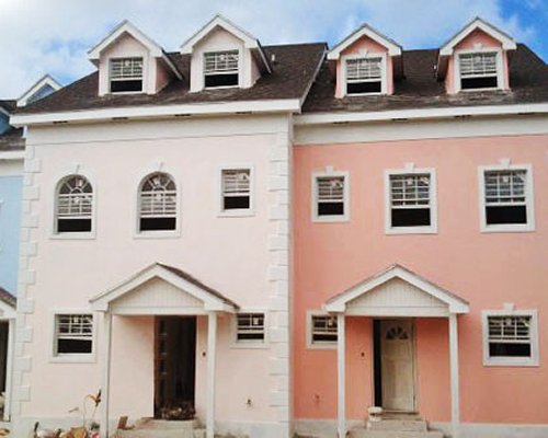 An exterior view of the Suites at Sandyport resort.