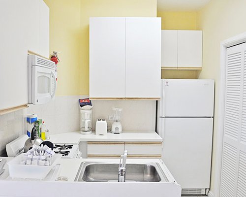 A well equipped kitchen.