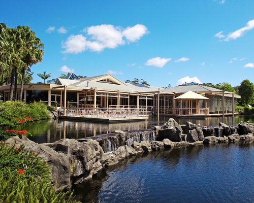 Exterior view of the Worldmark Resort Coffs Harbour alongside the waterfront.