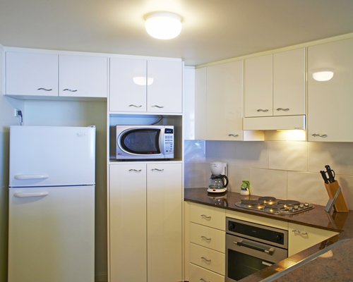 A well equipped kitchen.