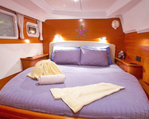 A well furnished bedroom.