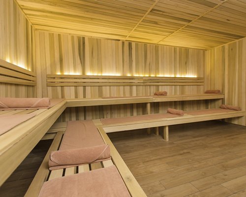 A well equipped indoor sauna.
