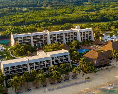 An exterior view of Club Melia At Melia Cozumel resort.