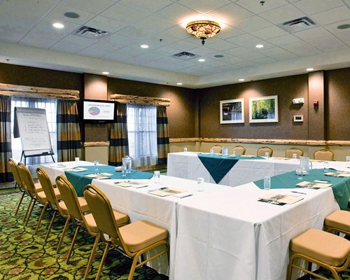 Conference room at Hope Lake Lodge Resort.