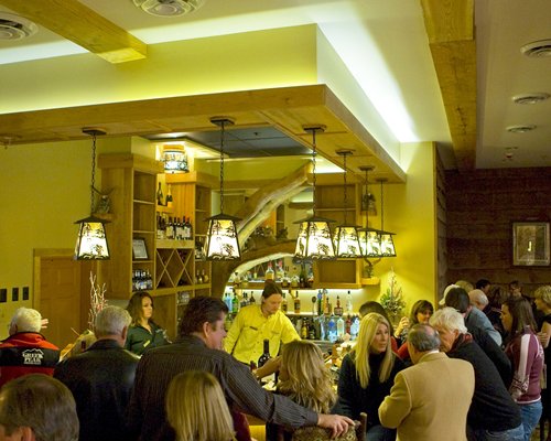An indoor bar at the resort.