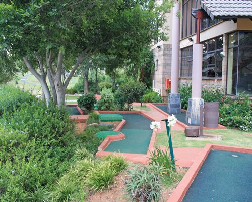 Miniature golf course alongside the Alpine Heath Resort.