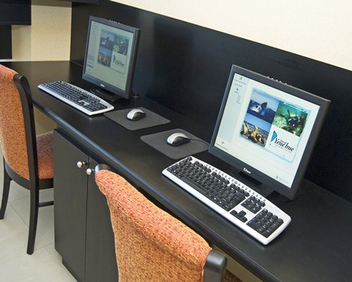 A common room with two computers.
