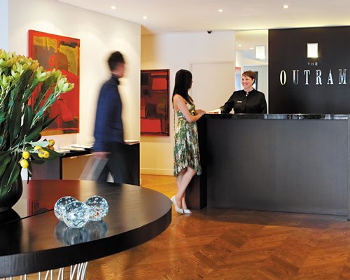A well furnished reception area.