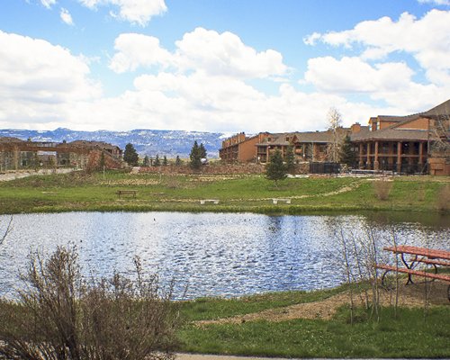 An exterior view of the resort.