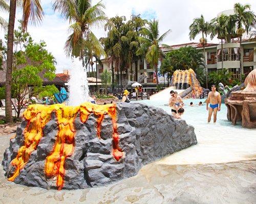 A view of water park.
