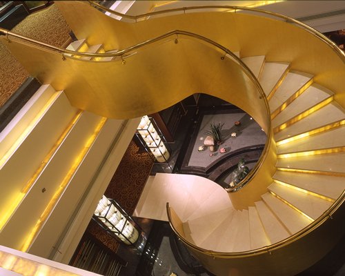 An indoor staircase.
