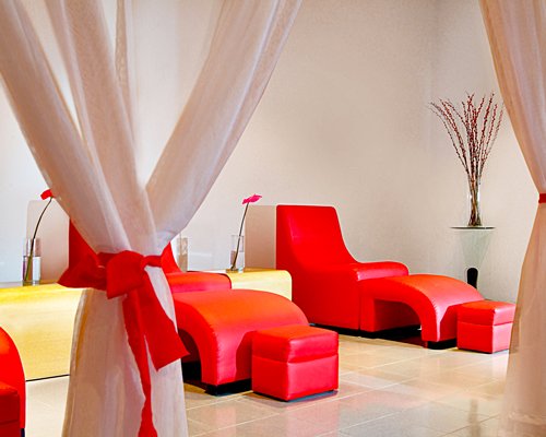 A well furnished indoor lounge area.